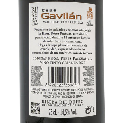 Cepa Gavilán Crianza 2020