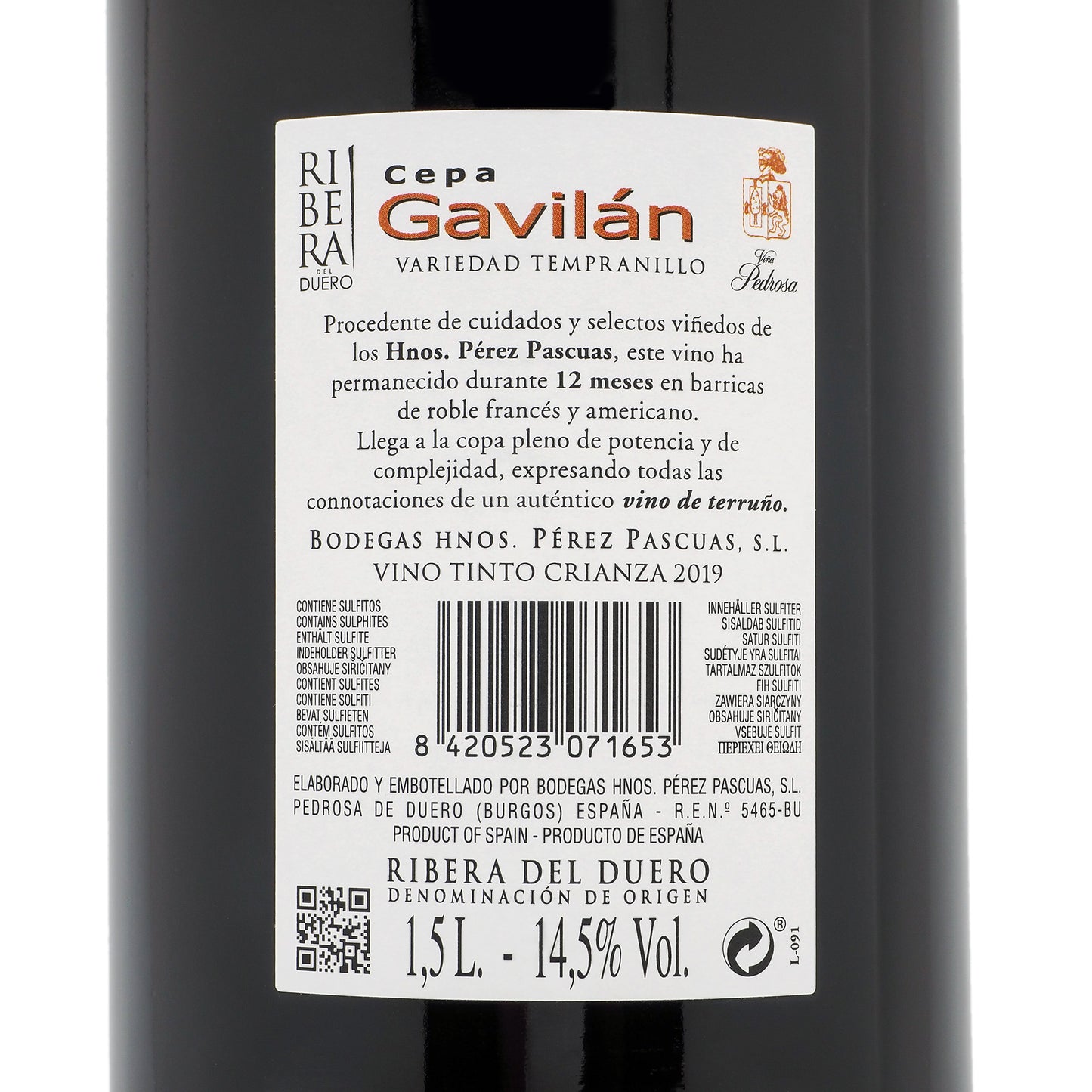 Cepa Gavilán Crianza 2019 Magnum 1.5L