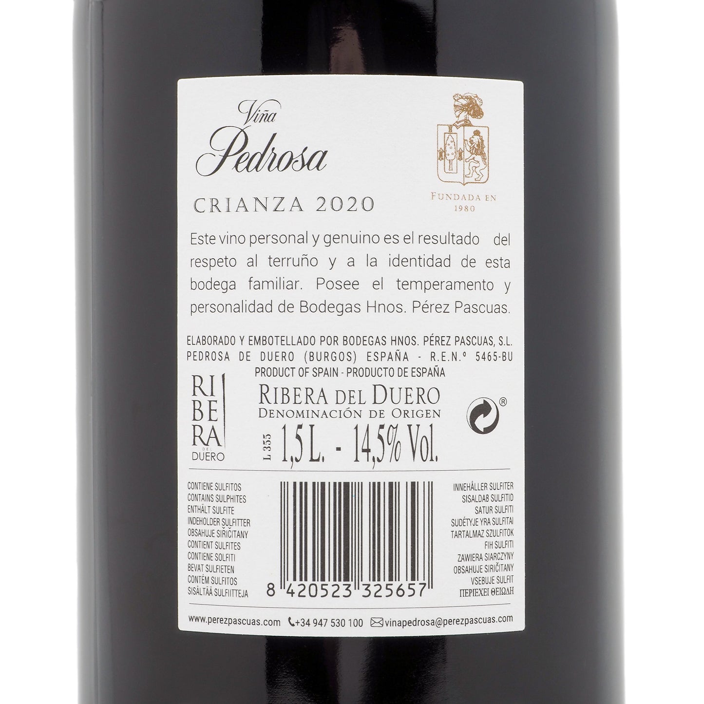 Viña Pedrosa Crianza 2020 Magnum 1.5L