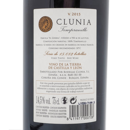 Clunia Tempranillo 2015