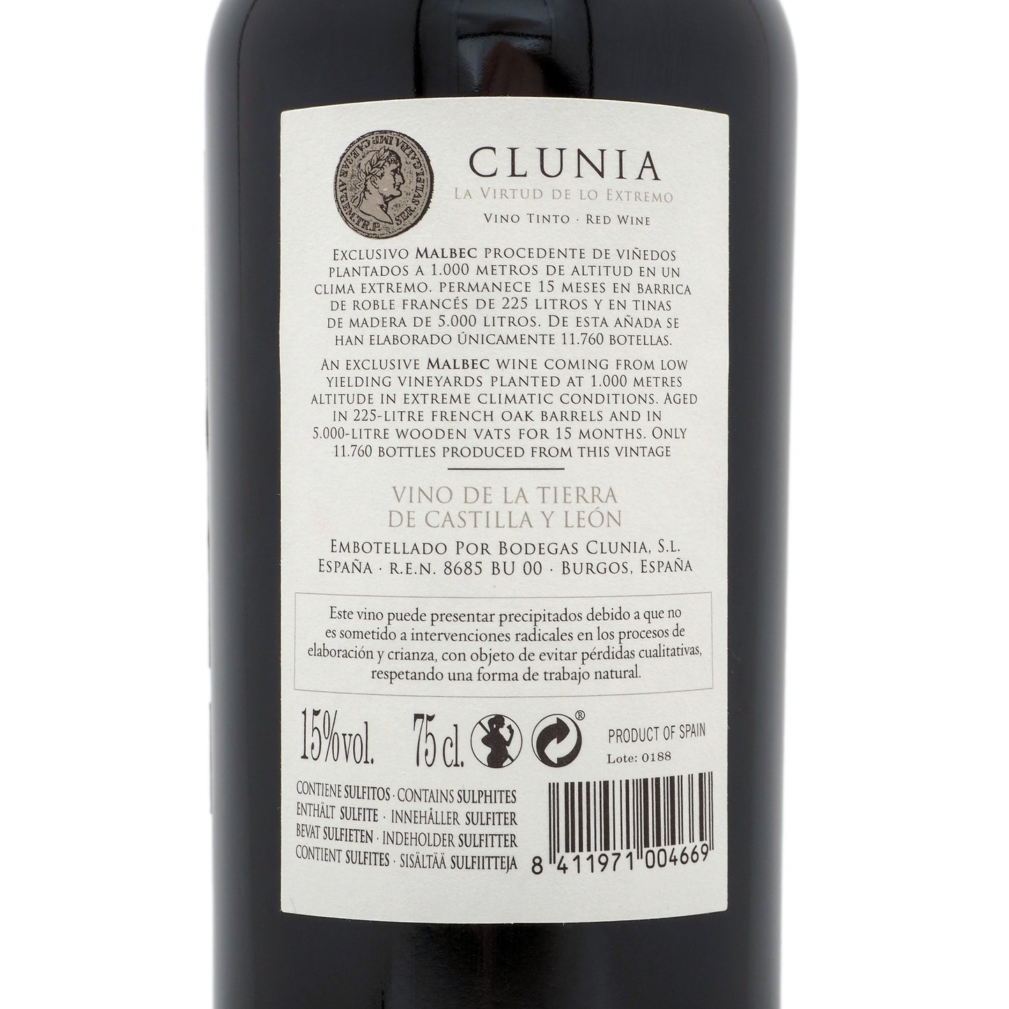 Clunia Malbec 2015