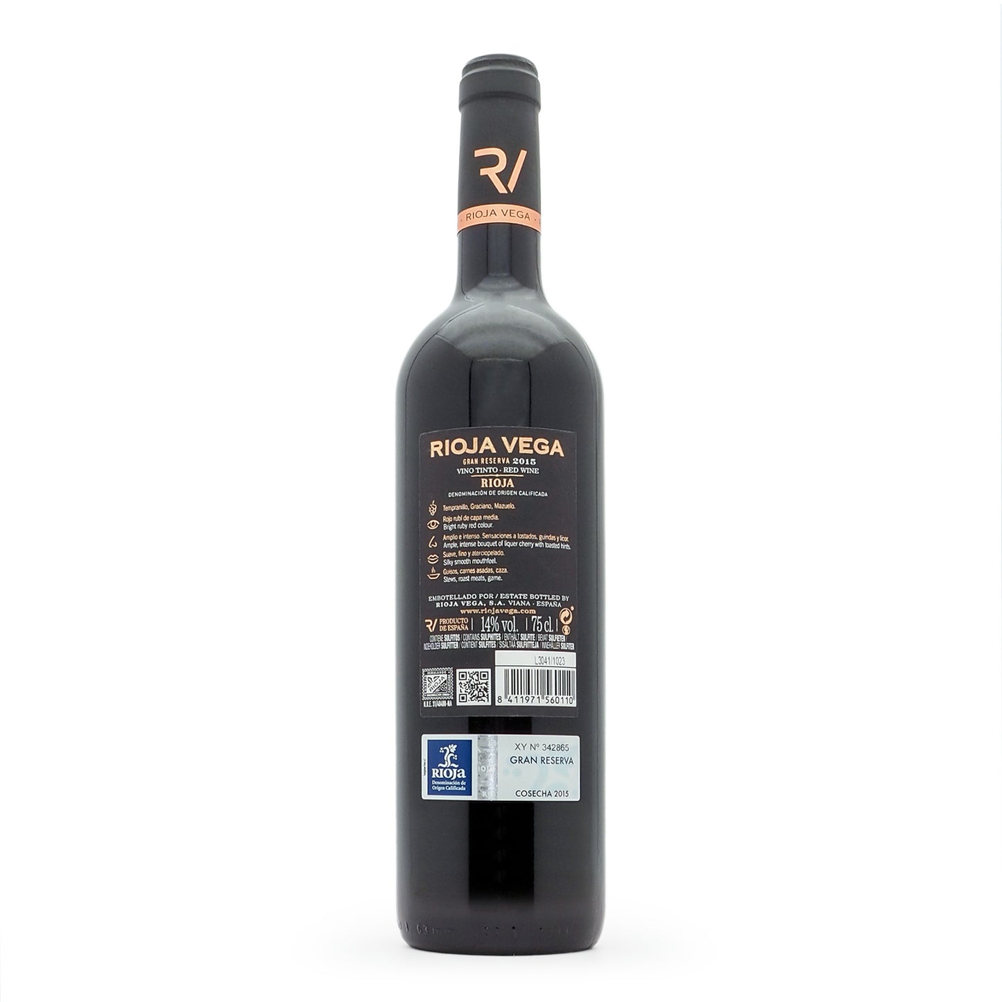 Rioja Vega Gran Reserva 2015